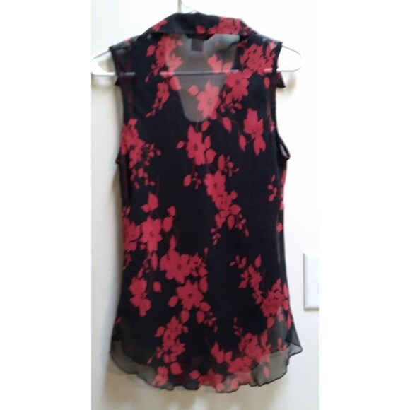 Floral Ruffle Top Women's Size Large - Picture 4 of 7